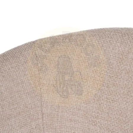 Silla beige tapizada en tejido poliéster con patas de hierro acolchada 60x57x79cm - Ixia - 612594IX - foto-secundaria-5