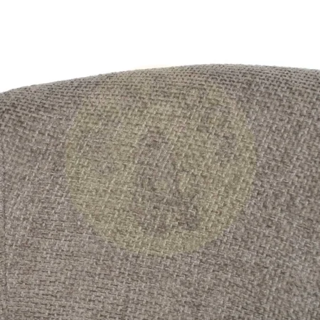 Silla tapizada en tejido poliéster color taupe con patas de hierro 60x57x79cm - Ixia - 612595IX - foto-secundaria-5