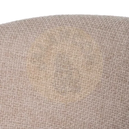 Silla tapizada beige en tejido poliéster con patas de hierro 57x56x81cm - Ixia - 612598IX - foto-secundaria-6