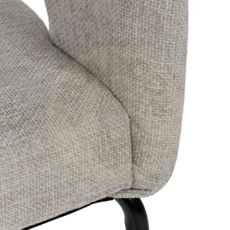 Silla tapizada gris en tejido con patas de hierro estilo contract 57x56x81cm - Ixia - 612599IX - foto-secundaria-9