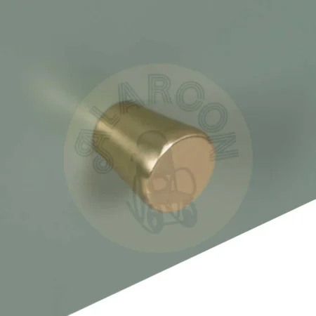 Mesita verde de acero con cajón y tirador dorado acabado mate 43x41x50cm - Ixia - 612602IX - foto-secundaria-4