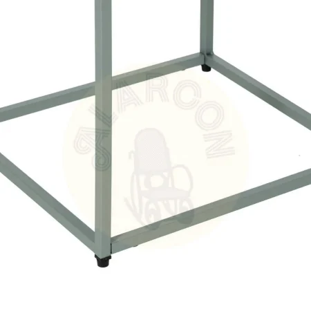 Mesita verde de acero con cajón y tirador dorado acabado mate 43x41x50cm - Ixia - 612602IX - foto-secundaria-6