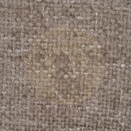 Silla con ruedas giratoria 360º tapizada en tejido beige y marrón respaldo madera nogal patas negras regulable en altura 45-57cm 59x64x88cm - Ixia - 612638IX - foto-secundaria-10