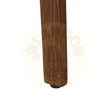 Silla tapizada 100% poliéster beige y marrón con respaldo en madera de haya 61x56x82cm - Ixia - 612642IX - foto-secundaria-12