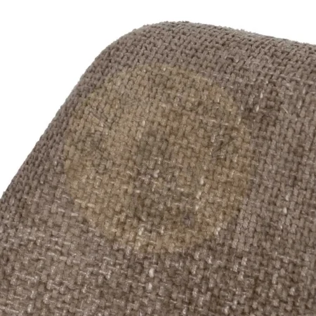 Silla tapizada beige en tejido 100% poliéster con estructura metálica 48x61x85cm - Ixia - 612645IX - foto-secundaria-5