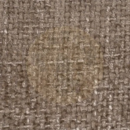 Silla tapizada beige en tejido 100% poliéster con estructura metálica 48x61x85cm - Ixia - 612645IX - foto-secundaria-9