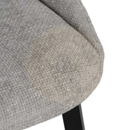 Silla tapizada gris en tejido con estructura metálica 48x61x85cm - Ixia - 612646IX - foto-secundaria-7