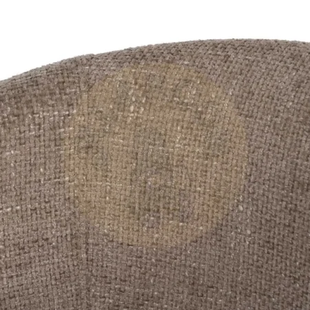 Silla tapizada beige en tejido poliéster con estructura metálica y relleno de espuma 53x53x77cm - Ixia - 612648IX - foto-secundaria-5