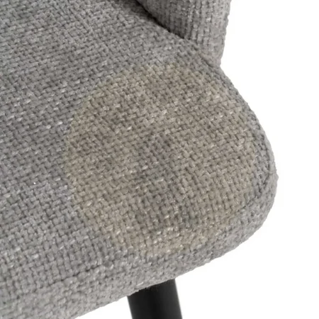 Silla tapizada gris en tejido con estructura de metal 53x53x77cm - Ixia - 612649IX - foto-secundaria-5