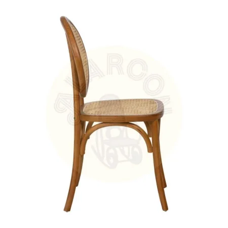 Silla miel en madera de olmo estilo contract 44.50x41.50x89cm - Ixia - 612650IX - foto-secundaria-1