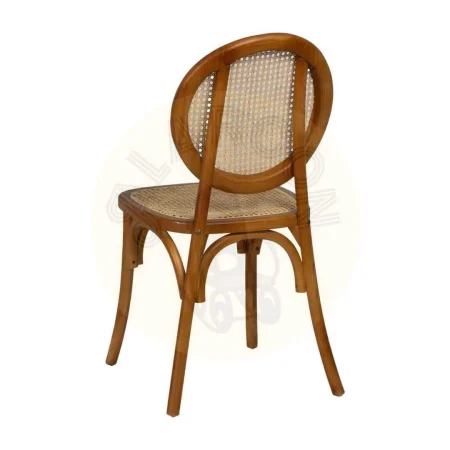 Silla miel en madera de olmo estilo contract 44.50x41.50x89cm - Ixia - 612650IX - foto-secundaria-2