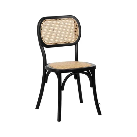 Silla de madera de olmo negra estilo contract 45x41x88cm - Ixia - 612655IX - foto-blanco