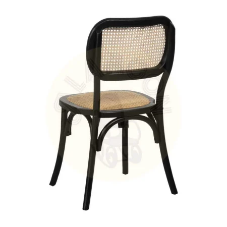 Silla de madera de olmo negra estilo contract 45x41x88cm - Ixia - 612655IX - foto-secundaria-2