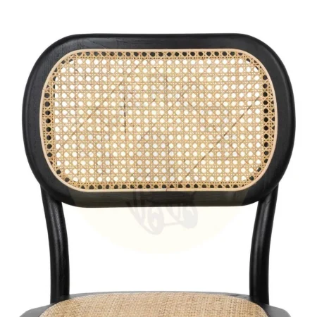 Silla de madera de olmo negra estilo contract 45x41x88cm - Ixia - 612655IX - foto-secundaria-3