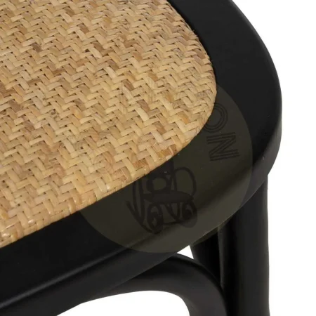 Silla de madera de olmo negra estilo contract 45x41x88cm - Ixia - 612655IX - foto-secundaria-8