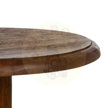 Mesita auxiliar natural de madera de mango para salón 41x41x69cm - Ixia - 612660IX - foto-secundaria-3