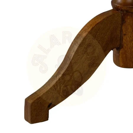 Mesita auxiliar natural de madera de mango para salón 41x41x69cm - Ixia - 612660IX - foto-secundaria-6