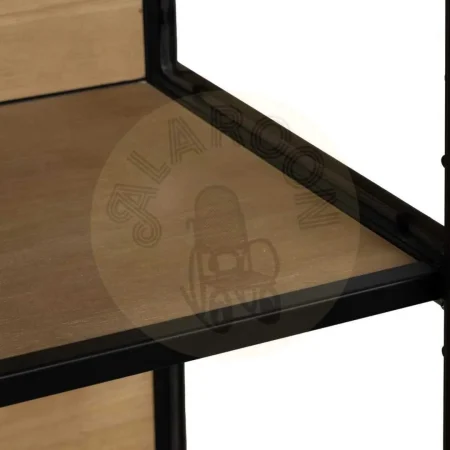 Vitrina en DM y hierro acabado negro y natural 150x38x80cm - Ixia - 612670IX - foto-secundaria-4