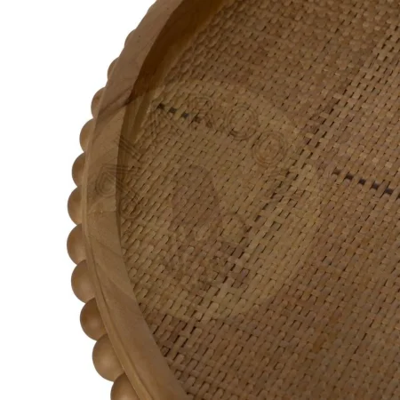 Mesita auxiliar natural en madera de abeto y hierro 62x62x61.50cm - Ixia - 612672IX - foto-secundaria-2