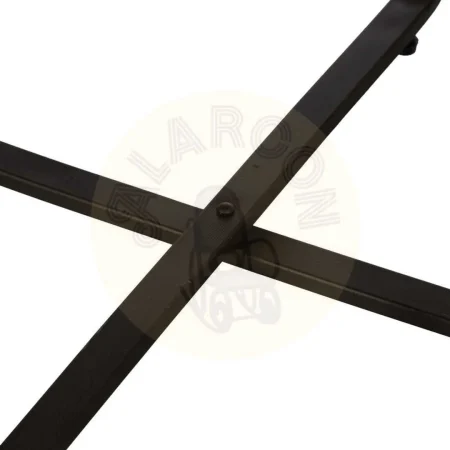 Mesita auxiliar natural en madera de abeto y hierro 62x62x61.50cm - Ixia - 612672IX - foto-secundaria-5