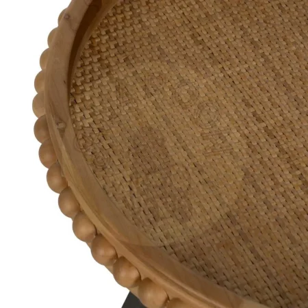 Mesita natural de metal y madera 52x52x54.50cm - Ixia - 612673IX - foto-secundaria-2
