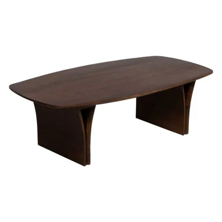 Mesa de centro marrón en madera de acacia 130x70x40cm - Ixia - 612681IX - foto-blanco