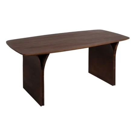 Mesa de comedor marrón en madera de acacia 180x90x76cm - Ixia - 612682IX - foto-blanco