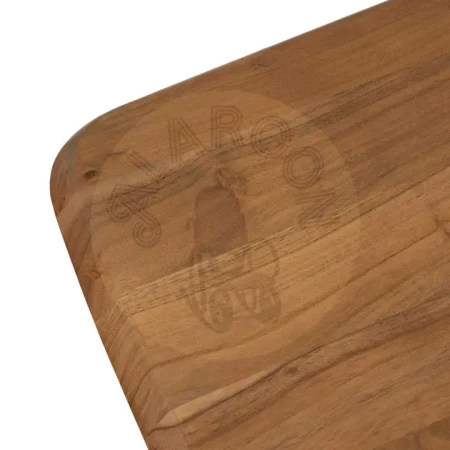 Mesa de comedor madera de acacia y hierro para salón 200x100x77cm - Ixia - 612696IX - foto-secundaria-1