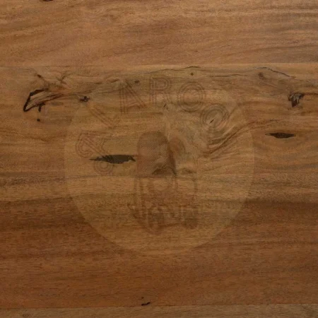 Mesa de comedor rectangular de madera de acacia y hierro tablero 56mm 300x100x77cm - Ixia - 612699IX - foto-secundaria-2