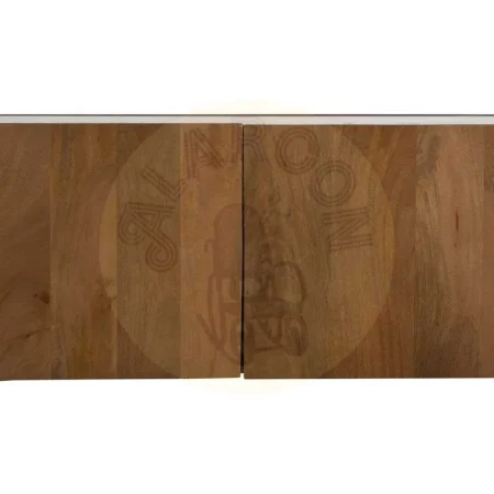Mueble TV blanco natural en mármol y madera de acacia 200x35x46cm - Ixia - 612703IX - foto-secundaria-3