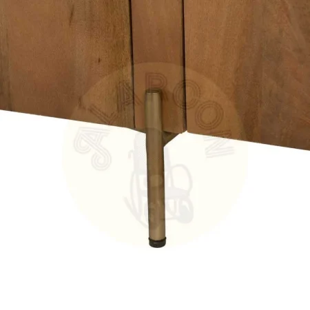 Mueble TV blanco natural en mármol y madera de acacia 200x35x46cm - Ixia - 612703IX - foto-secundaria-9