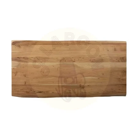 Mesa de comedor en madera de acacia natural con tablero de 5cm y patas en 3 posiciones 180x90x76cm - Ixia - 612794IX - foto-secundaria-5