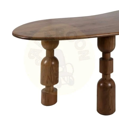 Mesa de comedor madera de acacia marrón 240x97x76cm - Ixia - 612798IX - foto-secundaria-4