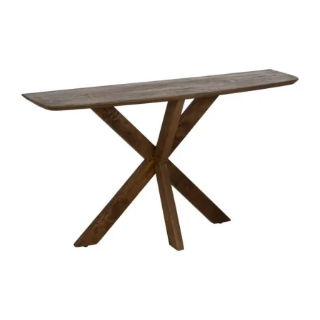 Consola decorativa de madera de mango color miel 130x35x76cm - Ixia - 612837IX - foto-blanco
