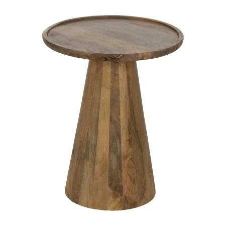 Set de 3 mesas de centro en madera de mango color miel 46x46x56cm - Ixia - 612841IX - foto-blanco