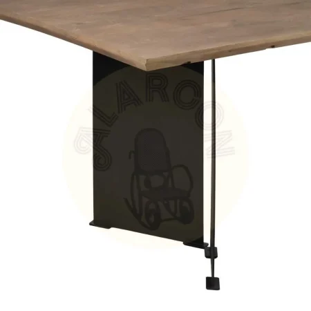 Mesa de comedor natural en madera de mango y hierro 190x90x77cm - Ixia - 612853IX - foto-secundaria-5