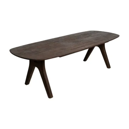 Mesa de comedor marrón en madera de mango 260x100x76cm - Ixia - 612863IX - foto-blanco