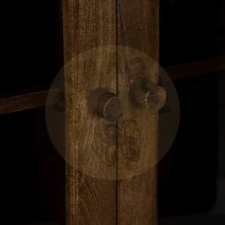 Vitrina marrón en madera de mango con puertas de cristal 80x40x140cm - Ixia - 612865IX - foto-secundaria-5