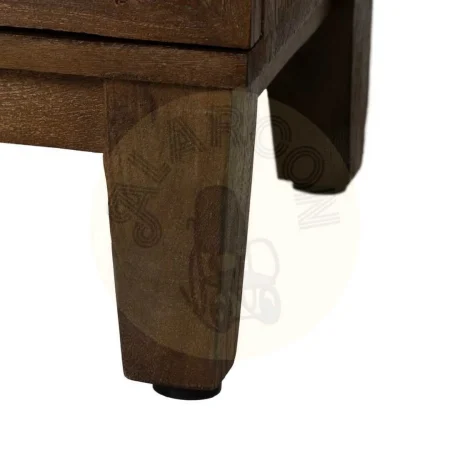 Vitrina marrón en madera de mango con puertas de cristal 80x40x140cm - Ixia - 612865IX - foto-secundaria-7