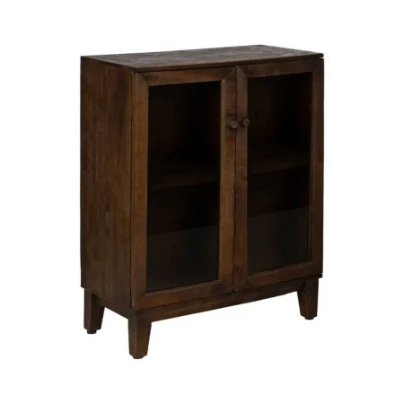 Armario de madera de mango marrón para salón 80x40x100cm - Ixia - 612867IX - foto-blanco