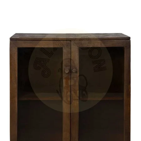 Armario de madera de mango marrón para salón 80x40x100cm - Ixia - 612867IX - foto-secundaria-3