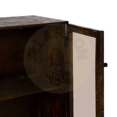 Armario de madera de mango marrón para salón 80x40x100cm - Ixia - 612867IX - foto-secundaria-4