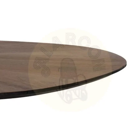 Mesa de comedor natural y negro en DM y metal 178x80x77cm - Ixia - 612895IX - foto-secundaria-3
