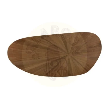 Mesa de comedor natural y negro en DM y metal 178x80x77cm - Ixia - 612895IX - foto-secundaria-5