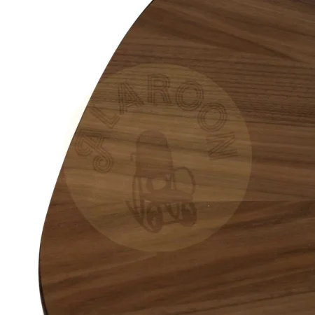 Mesa de comedor natural y negro en DM y hierro 178x80x77cm - Ixia - 612896IX - foto-secundaria-1