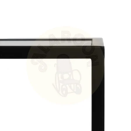 Consola negra de metal y cristal 101x30x83cm - Ixia - 612958IX - foto-secundaria-2