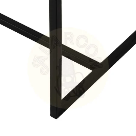 Consola negra de metal y cristal 101x30x83cm - Ixia - 612958IX - foto-secundaria-5