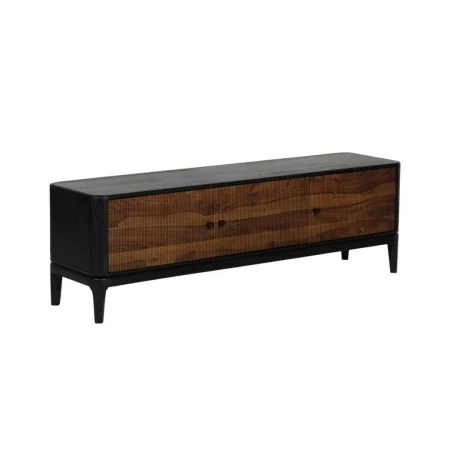 Mueble TV madera de mango y sheesham acabado marrón y negro - Ixia 160x40x50cm - Ixia - 612965IX - foto-blanco