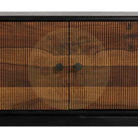 Mueble TV madera de mango y sheesham acabado marrón y negro - Ixia 160x40x50cm - Ixia - 612965IX - foto-secundaria-3