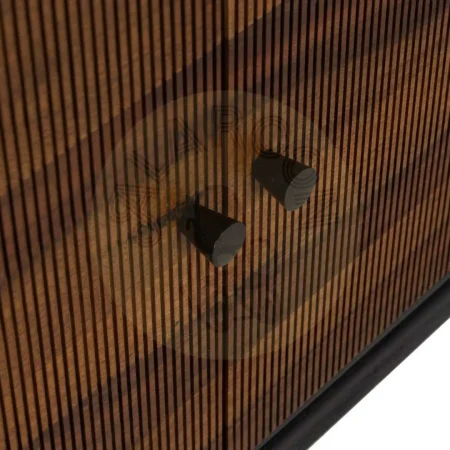 Aparador en madera de mango y sheesham marrón y negro para salón 160x40x75cm - Ixia - 612966IX - foto-secundaria-6